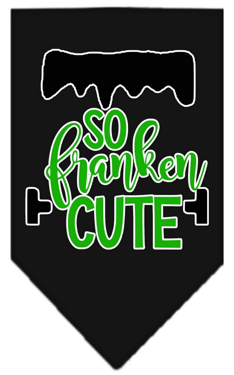 So Franken Cute Screen Print Bandana Black Large